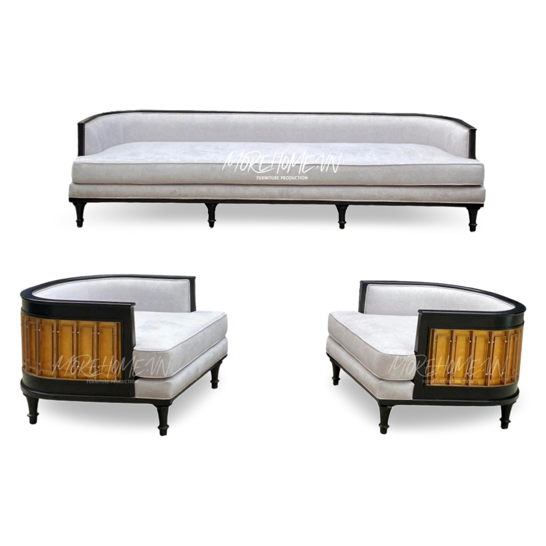 Sofa Indochine là sự kết hợp nổi bật giữa niềm hoài cổ của truyền thống Á Đông và sự lãng mạn, hiện đại của kiến trúc Pháp. Phong cách Indochine là sự kết hợp hoàn hảo giữa 2 nền văn hóa phương Đông và phương Tây